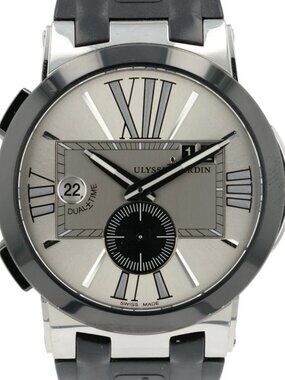 Ulysse Nardin Executive Dual Time Silver Dial Steel 43mm Automatic Men’s